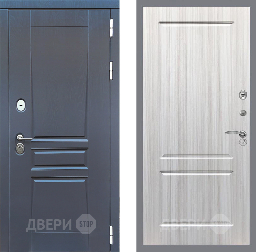 Входная металлическая Дверь Стоп ПЛАТИНУМ ФЛ-117 Сандал белый