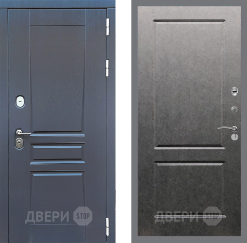 Дверь Стоп ПЛАТИНУМ ФЛ-117 Штукатурка графит
