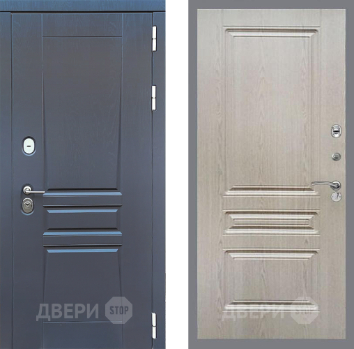 Входная металлическая Дверь Стоп ПЛАТИНУМ ФЛ-243 Беленый дуб