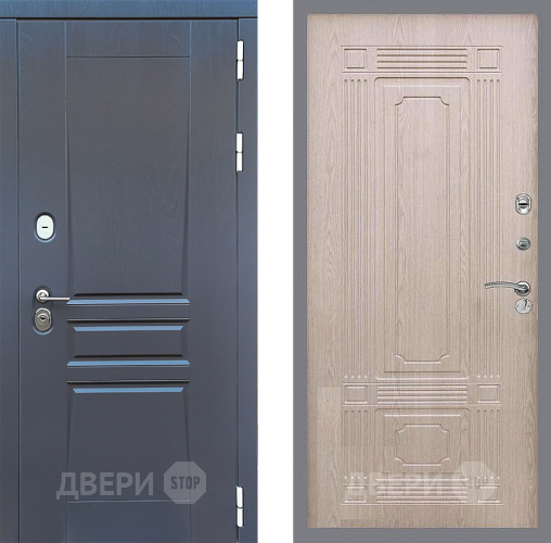 Входная металлическая Дверь Стоп ПЛАТИНУМ ФЛ-2 Беленый дуб