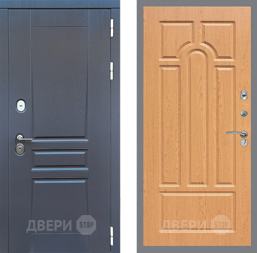 Входная металлическая Дверь Стоп ПЛАТИНУМ ФЛ-58 Дуб