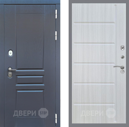 Входная металлическая Дверь Стоп ПЛАТИНУМ ФЛ-102 Сандал белый