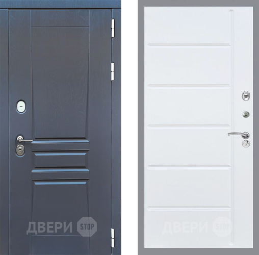 Дверь Стоп ПЛАТИНУМ ФЛ-102 Белый ясень