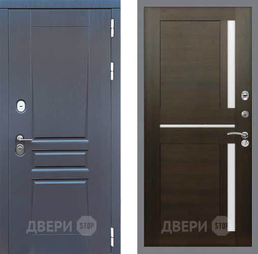 Входная металлическая Дверь Стоп ПЛАТИНУМ СБ-18 Венге