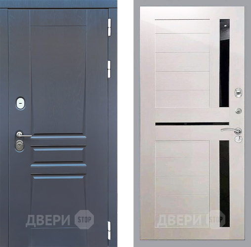Входная металлическая Дверь Стоп ПЛАТИНУМ СБ-18 Лиственница беж