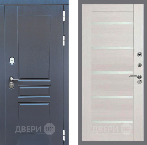 Входная металлическая Дверь Стоп ПЛАТИНУМ СБ-14 Лиственница беж