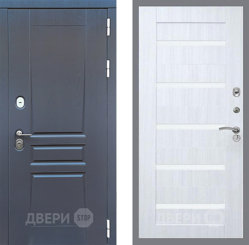 Входная металлическая Дверь Стоп ПЛАТИНУМ СБ-14 Сандал белый