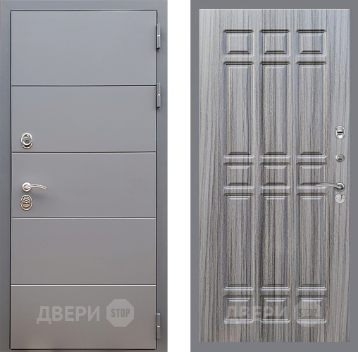 Входная металлическая Дверь Стоп АРТ ГРАФИТ ФЛ-33 Сандал грей