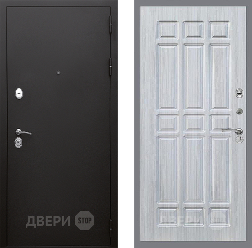 Входная металлическая Дверь Стоп КЛАССИК Шагрень ФЛ-33 Сандал белый