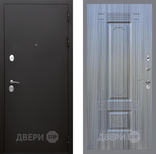 Входная металлическая Дверь Стоп КЛАССИК Шагрень ФЛ-2 Сандал грей