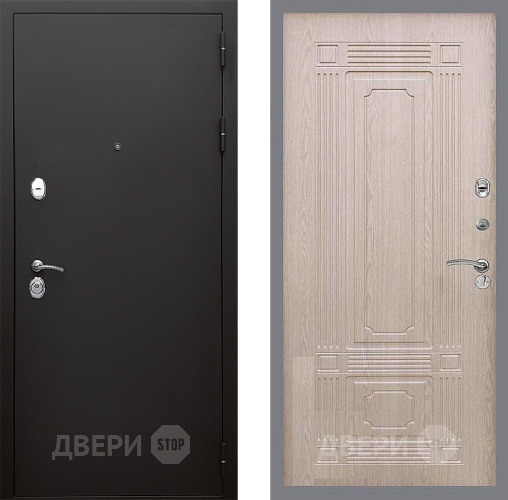 Входная металлическая Дверь Стоп КЛАССИК Шагрень ФЛ-2 Беленый дуб