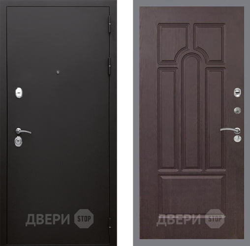 Входная металлическая Дверь Стоп КЛАССИК Шагрень ФЛ-58 Венге