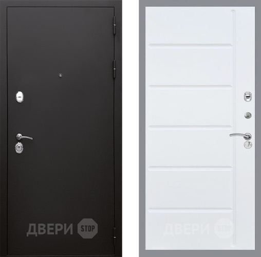 Входная металлическая Дверь Стоп КЛАССИК Шагрень ФЛ-102 Белый ясень