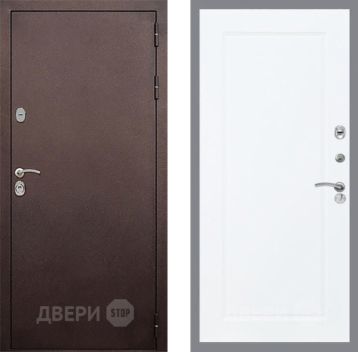 Входная металлическая Дверь Стоп КЛАССИК Медь ФЛ-119 Силк Сноу