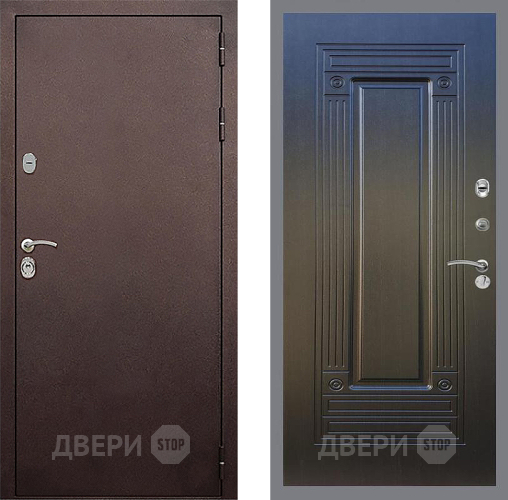 Входная металлическая Дверь Стоп КЛАССИК Медь ФЛ-4 Венге