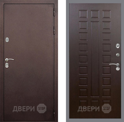 Входная металлическая Дверь Стоп КЛАССИК Медь ФЛ-183 Венге