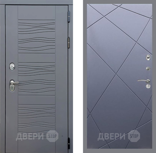 Входная металлическая Дверь Стоп СКАНДИ ФЛ-291 Силк титан