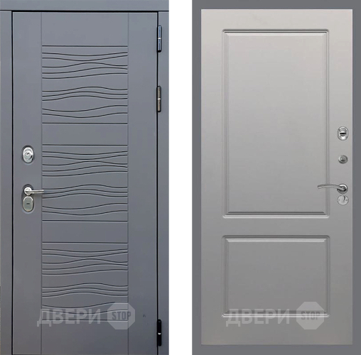 Входная металлическая Дверь Стоп СКАНДИ ФЛ-117 Грей софт