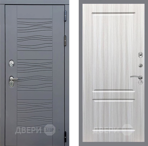 Входная металлическая Дверь Стоп СКАНДИ ФЛ-117 Сандал белый