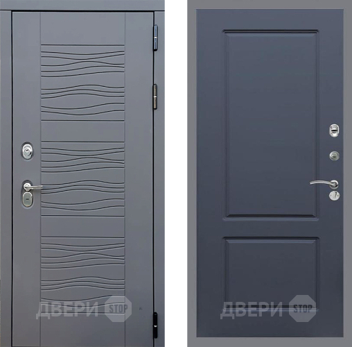 Входная металлическая Дверь Стоп СКАНДИ ФЛ-117 Силк титан