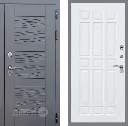 Входная металлическая Дверь Стоп СКАНДИ ФЛ-33 Силк Сноу