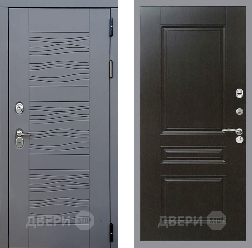 Входная металлическая Дверь Стоп СКАНДИ ФЛ-243 Венге