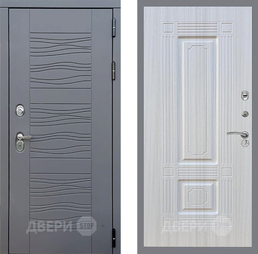 Входная металлическая Дверь Стоп СКАНДИ ФЛ-2 Сандал белый