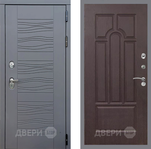 Входная металлическая Дверь Стоп СКАНДИ ФЛ-58 Венге