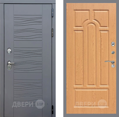 Входная металлическая Дверь Стоп СКАНДИ ФЛ-58 Дуб