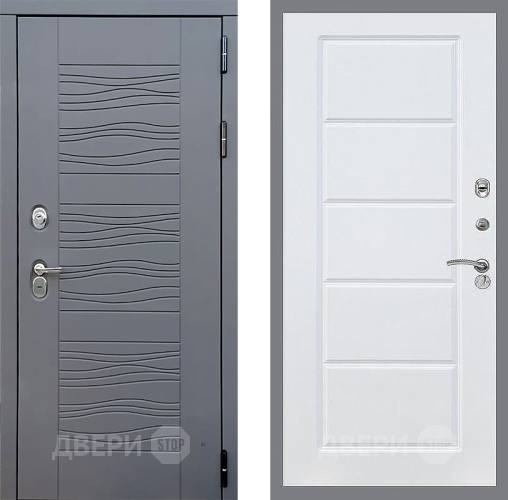 Входная металлическая Дверь Стоп СКАНДИ ФЛ-39 Силк Сноу