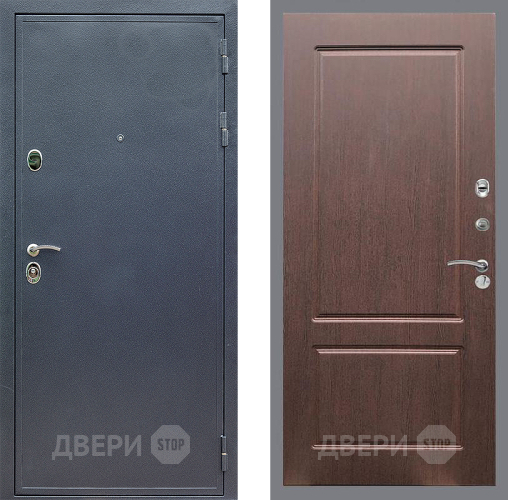 Входная металлическая Дверь Стоп СИЛЬВЕР ФЛ-117 Орех премиум