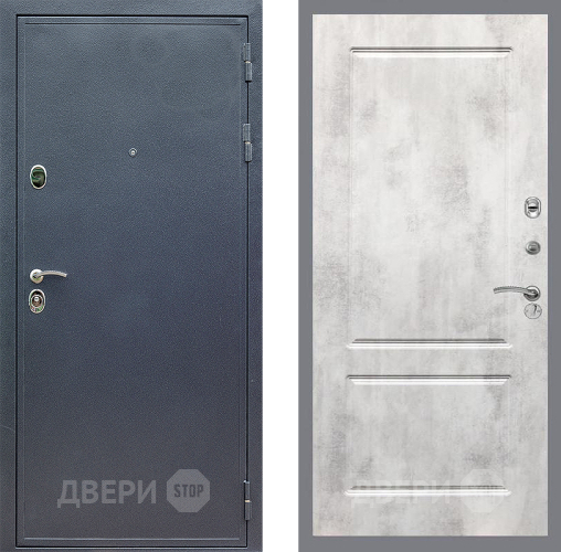 Входная металлическая Дверь Стоп СИЛЬВЕР ФЛ-117 Бетон светлый