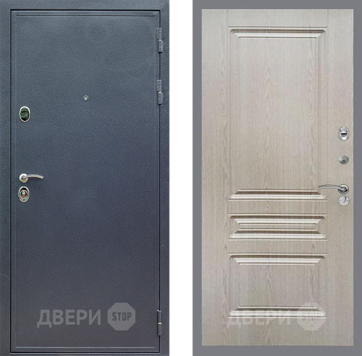 Входная металлическая Дверь Стоп СИЛЬВЕР ФЛ-243 Беленый дуб