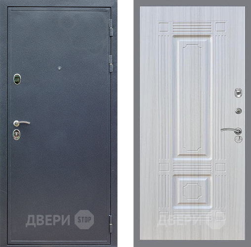 Входная металлическая Дверь Стоп СИЛЬВЕР ФЛ-2 Сандал белый