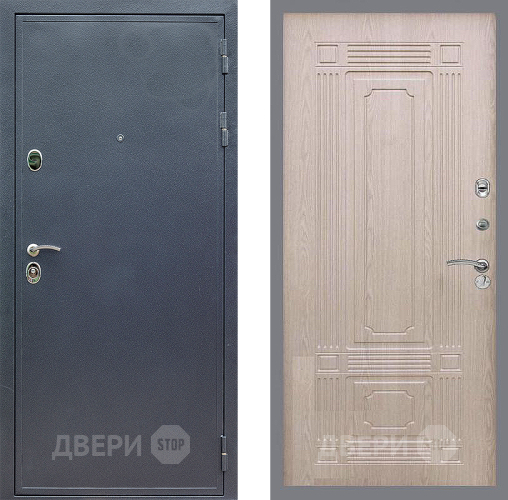 Входная металлическая Дверь Стоп СИЛЬВЕР ФЛ-2 Беленый дуб