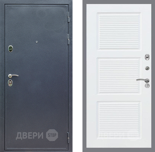 Входная металлическая Дверь Стоп СИЛЬВЕР ФЛ-1 Силк Сноу