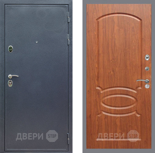 Входная металлическая Дверь Стоп СИЛЬВЕР ФЛ-128 Береза мореная