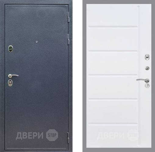 Дверь Стоп СИЛЬВЕР ФЛ-102 Белый ясень