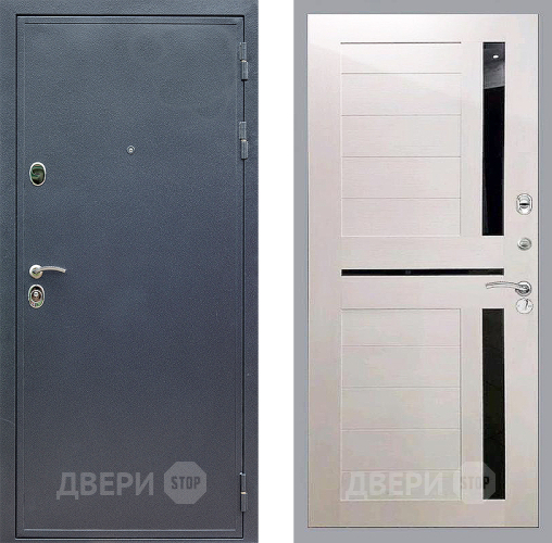 Входная металлическая Дверь Стоп СИЛЬВЕР СБ-18 Лиственница беж