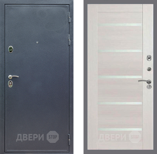 Входная металлическая Дверь Стоп СИЛЬВЕР СБ-14 Лиственница беж