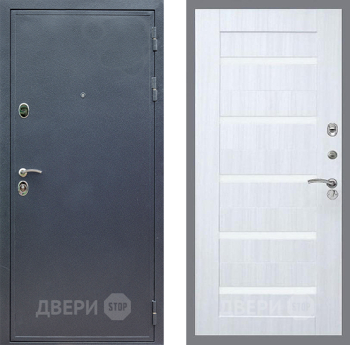 Входная металлическая Дверь Стоп СИЛЬВЕР СБ-14 Сандал белый