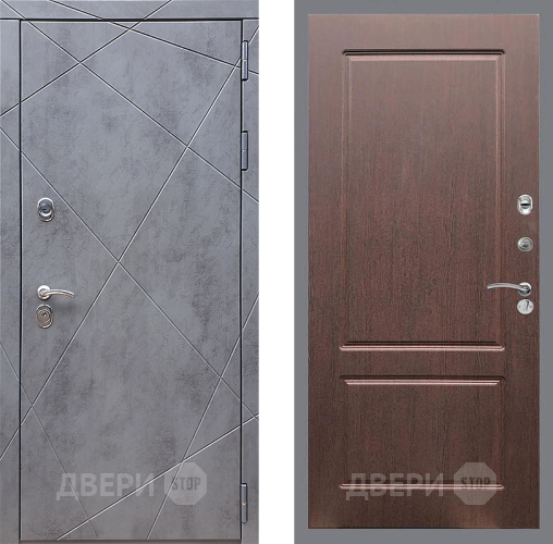 Входная металлическая Дверь Стоп Лучи ФЛ-117 Орех премиум