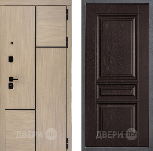 Входная металлическая Дверь Дверной континент ДК-14 ФЛ-243 Дуб шоколадный