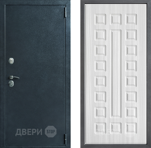 Входная металлическая Дверь Дверной континент ДК-70 Дизайн ФЛ-183 Сандал белый