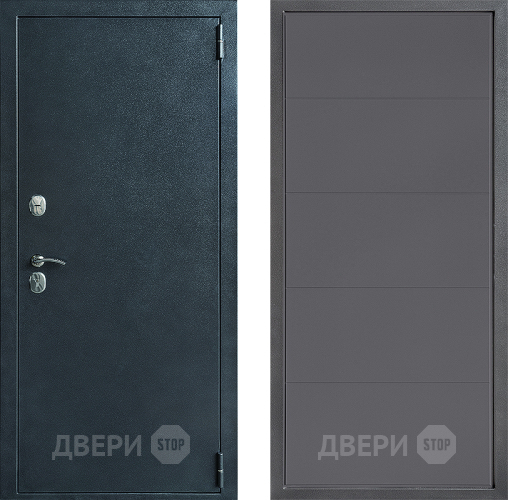 Входная металлическая Дверь Дверной континент ДК-70 Дизайн ФЛ-649 Графит софт