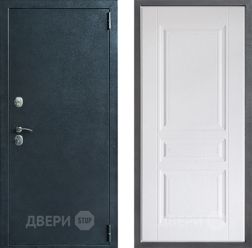 Входная металлическая Дверь Дверной континент ДК-70 Дизайн ФЛ-243 Альберо Браш серебро
