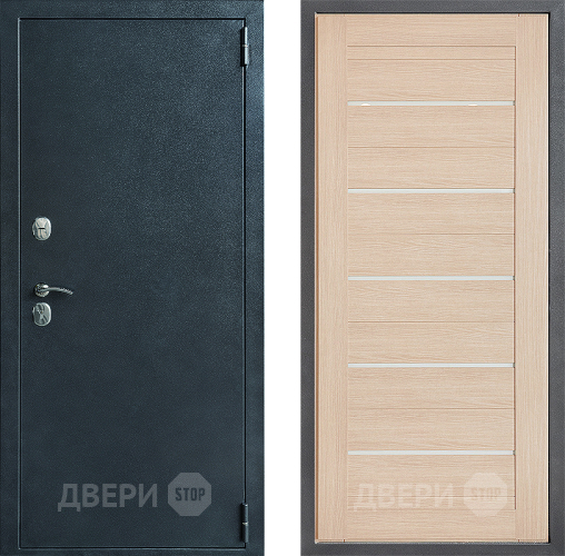 Входная металлическая Дверь Дверной континент ДК-70 Дизайн ФЛ-46 Капучино