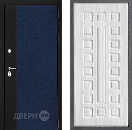 Входная металлическая Дверь Дверной континент ДК-9 ФЛ-183 Сандал белый