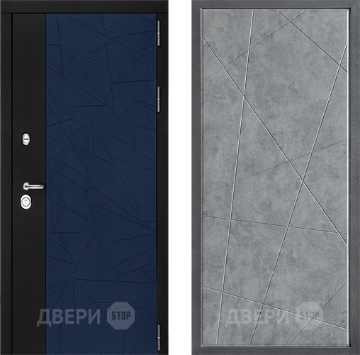 Входная металлическая Дверь Дверной континент ДК-9 ФЛ-655 Бетон серый