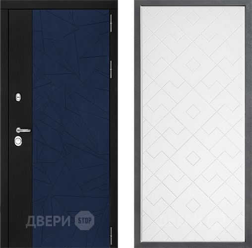 Входная металлическая Дверь Дверной континент ДК-9 ФЛ-Тиффани Белый софт